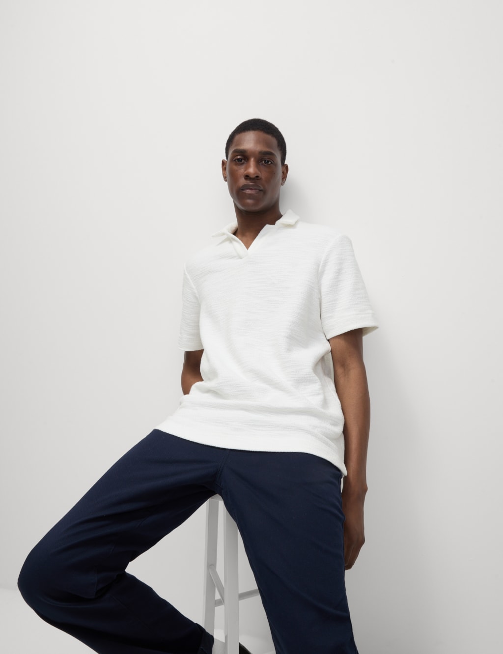 Cotton Rich Textured Polo Shirt 3 of 6
