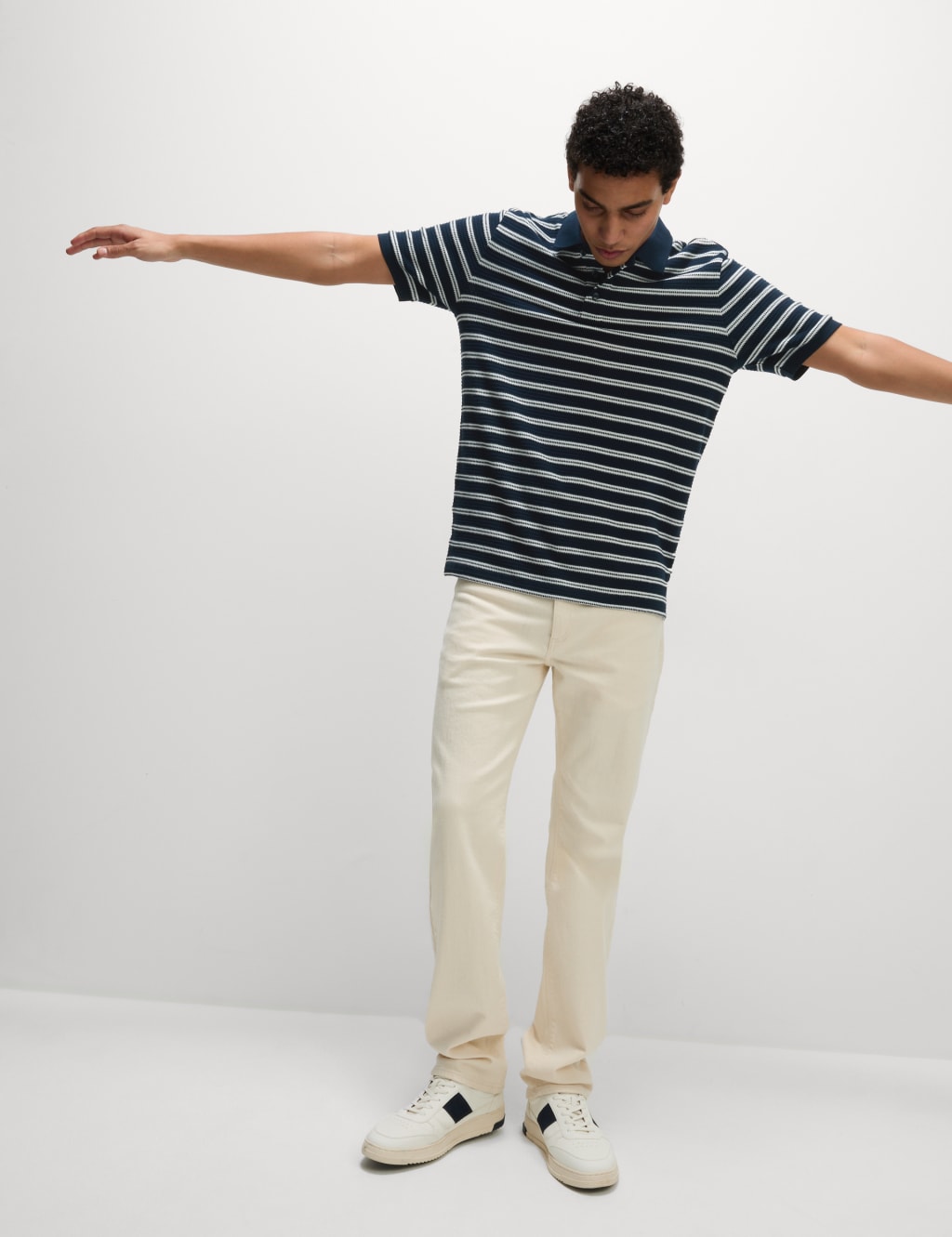 Cotton Rich Striped Polo Shirt 5 of 6