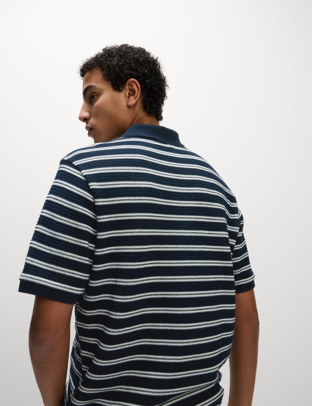 Cotton Rich Striped Polo Shirt 6 of 6