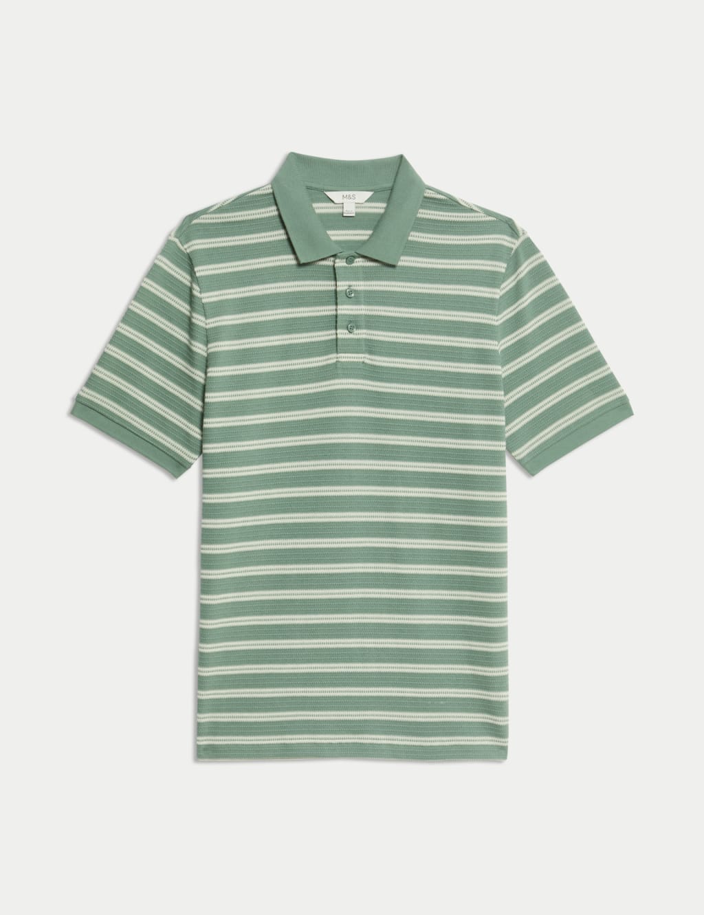 Cotton Rich Striped Polo Shirt 2 of 5