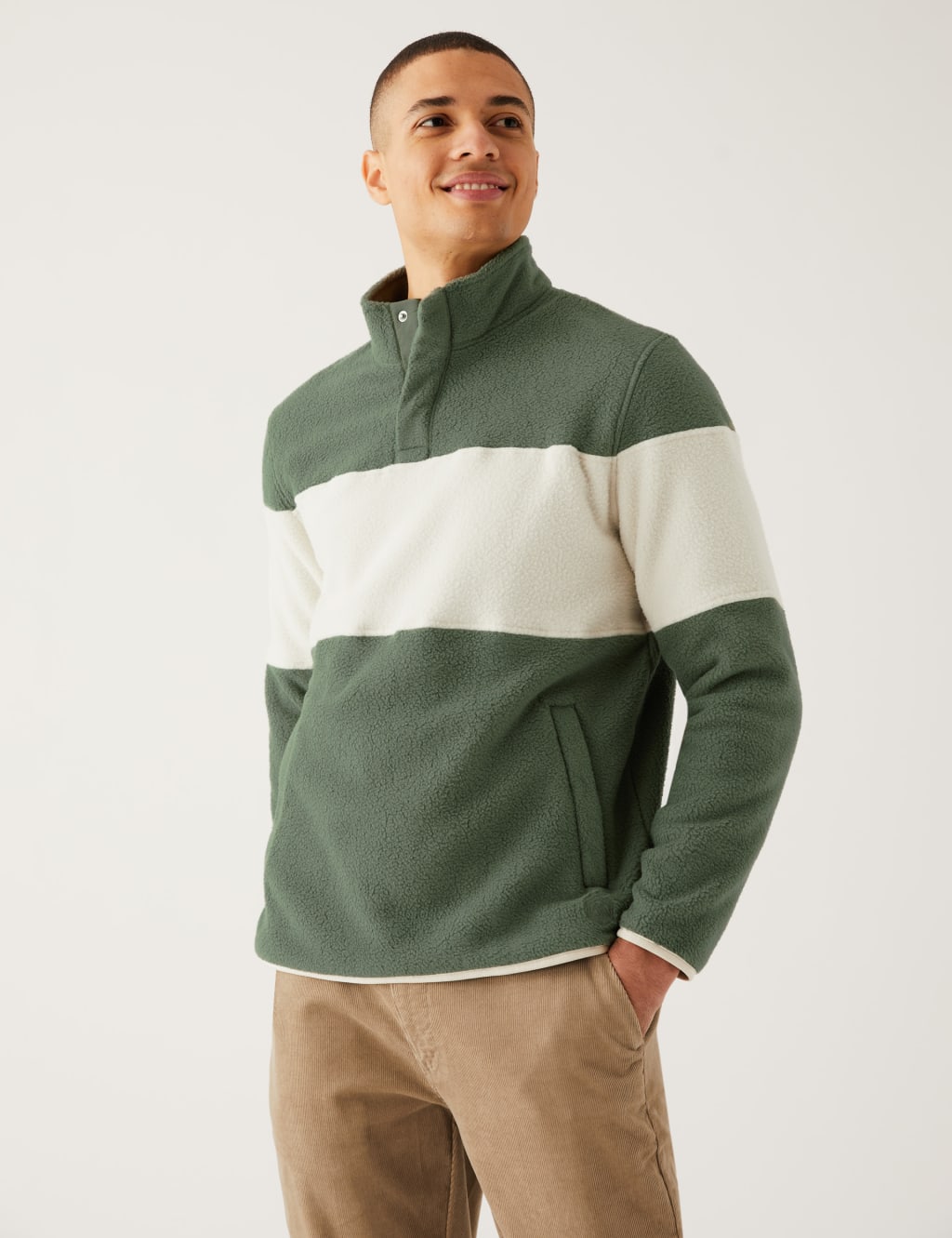 Half Zip Polar Fleece Jacket 4 of 5