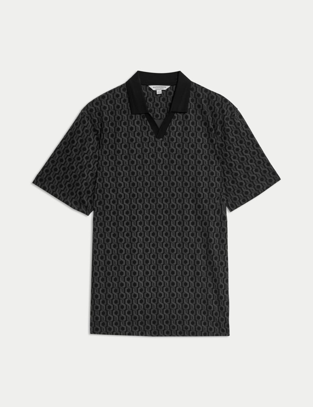 Pure Supima® Cotton Geometric Polo Shirt 2 of 5
