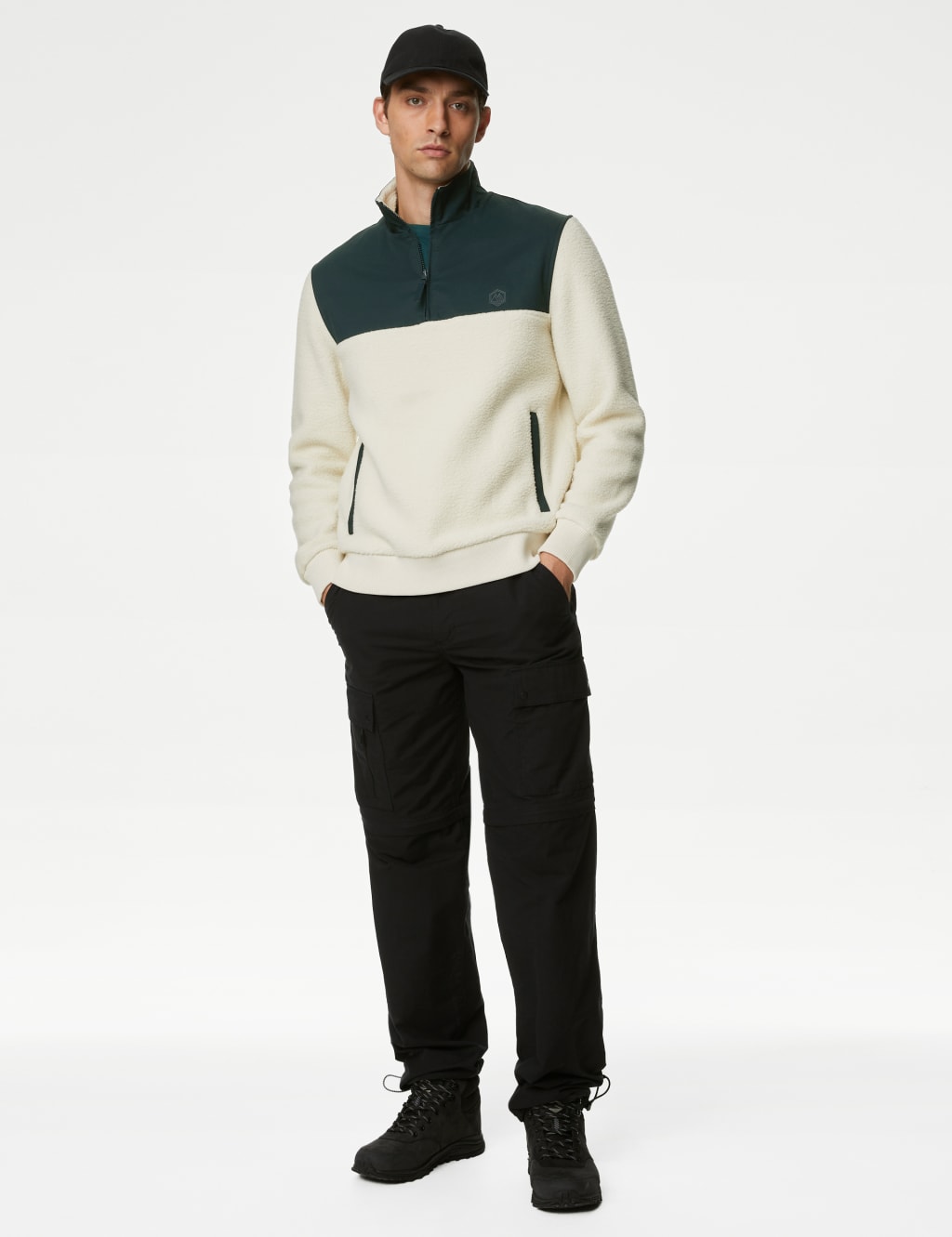 Recycled Polar Fleece Half Zip Jacket 1 of 5