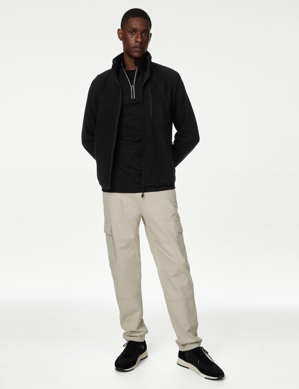 Marks and spencer funnel neck fleece hot sale