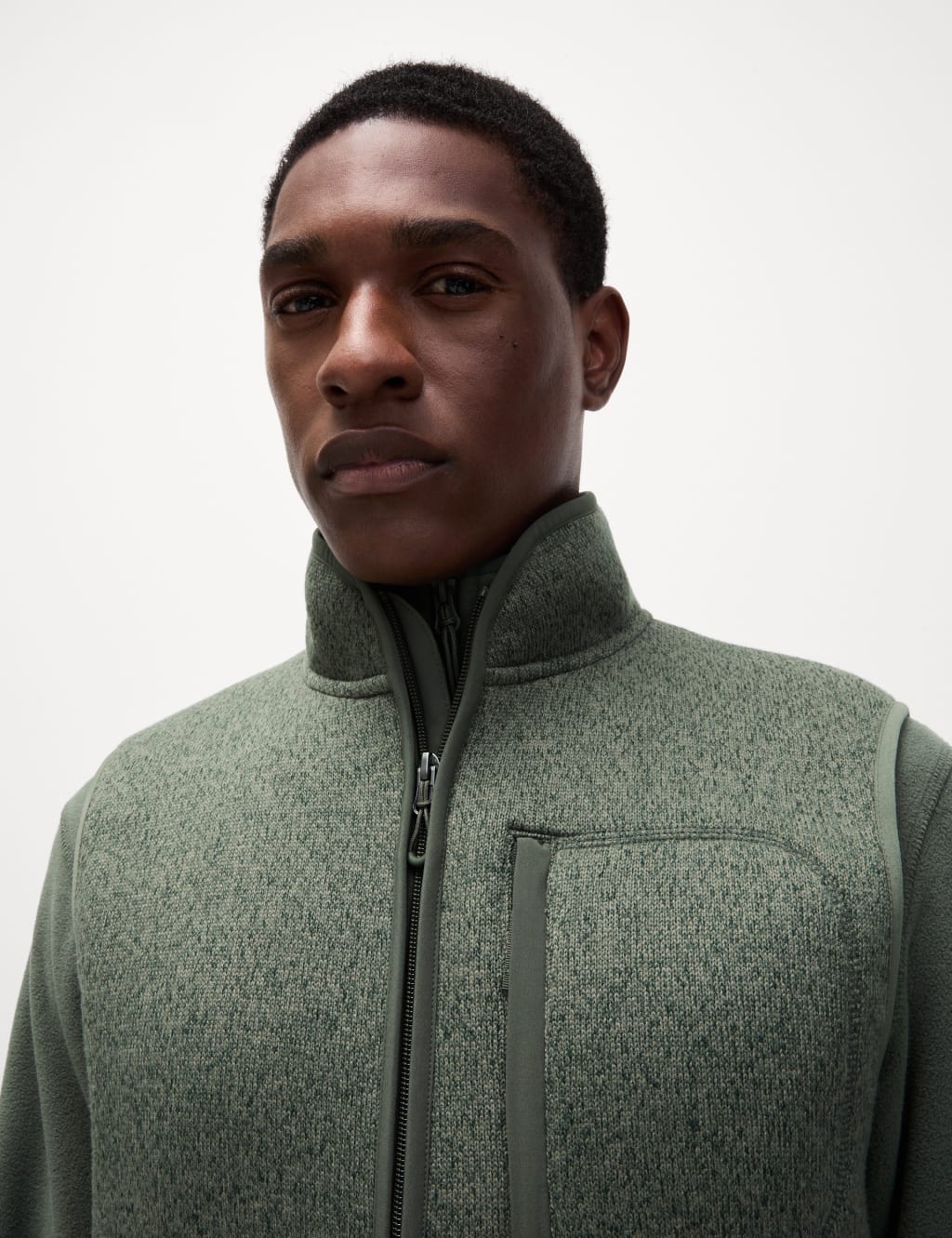 Fleece Funnel Neck Gilet