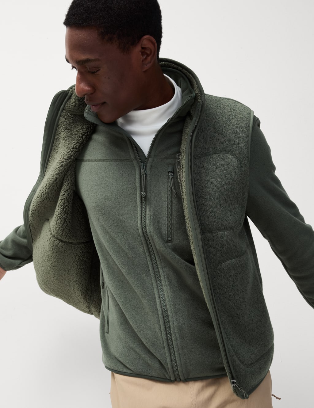 M&s mens fleece gilet cheap