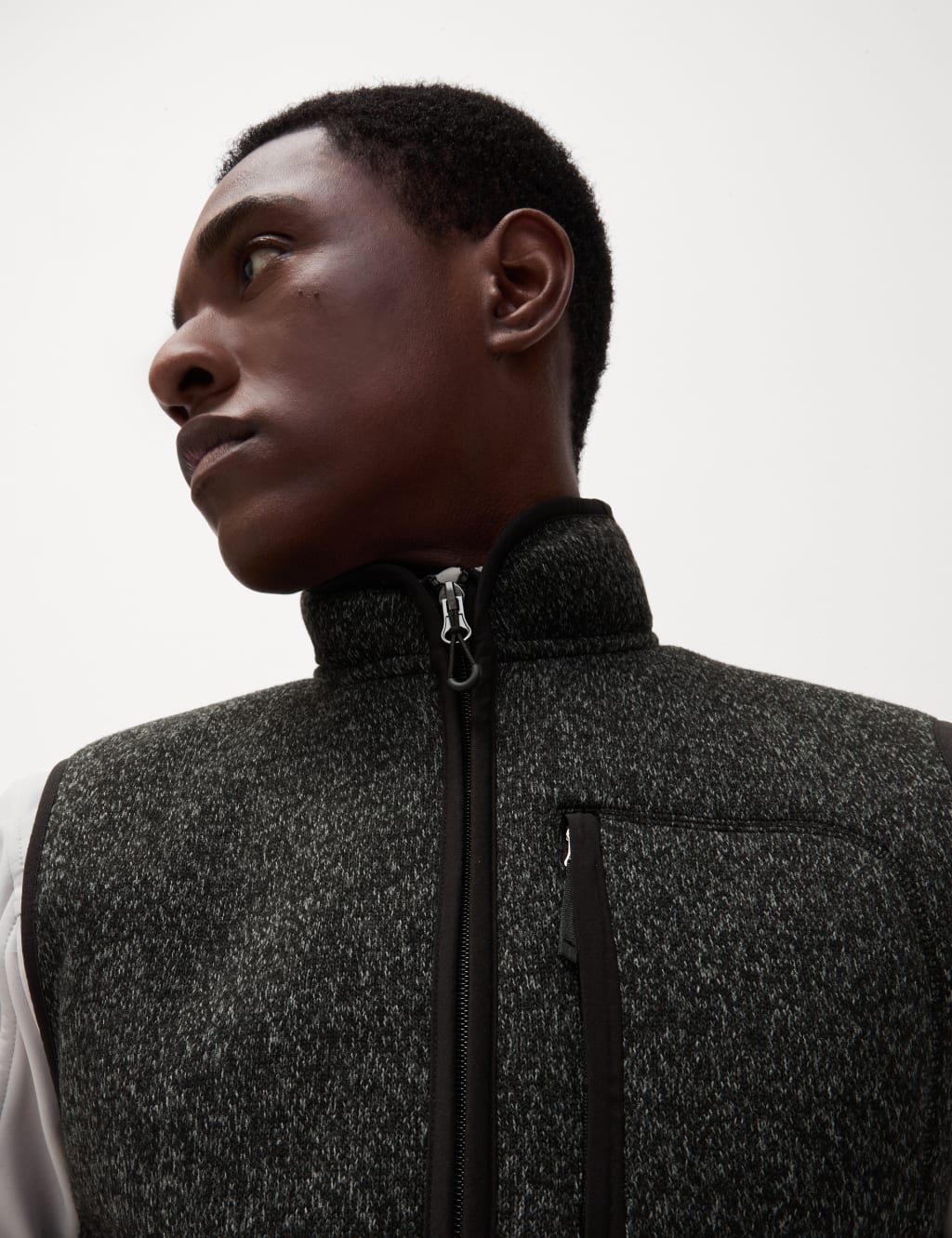 Fleece Funnel Neck Gilet Goodmove M S