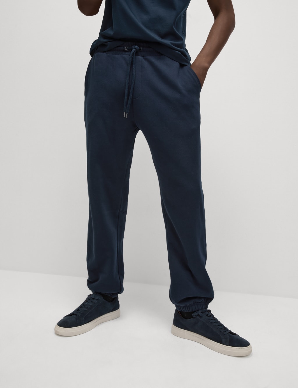 Pure Cotton Fleece Lined Joggers 6 of 6