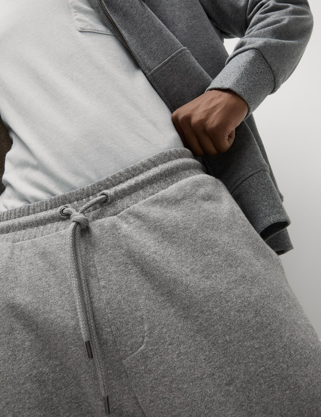 Pure Cotton Fleece Lined Joggers 5 of 5