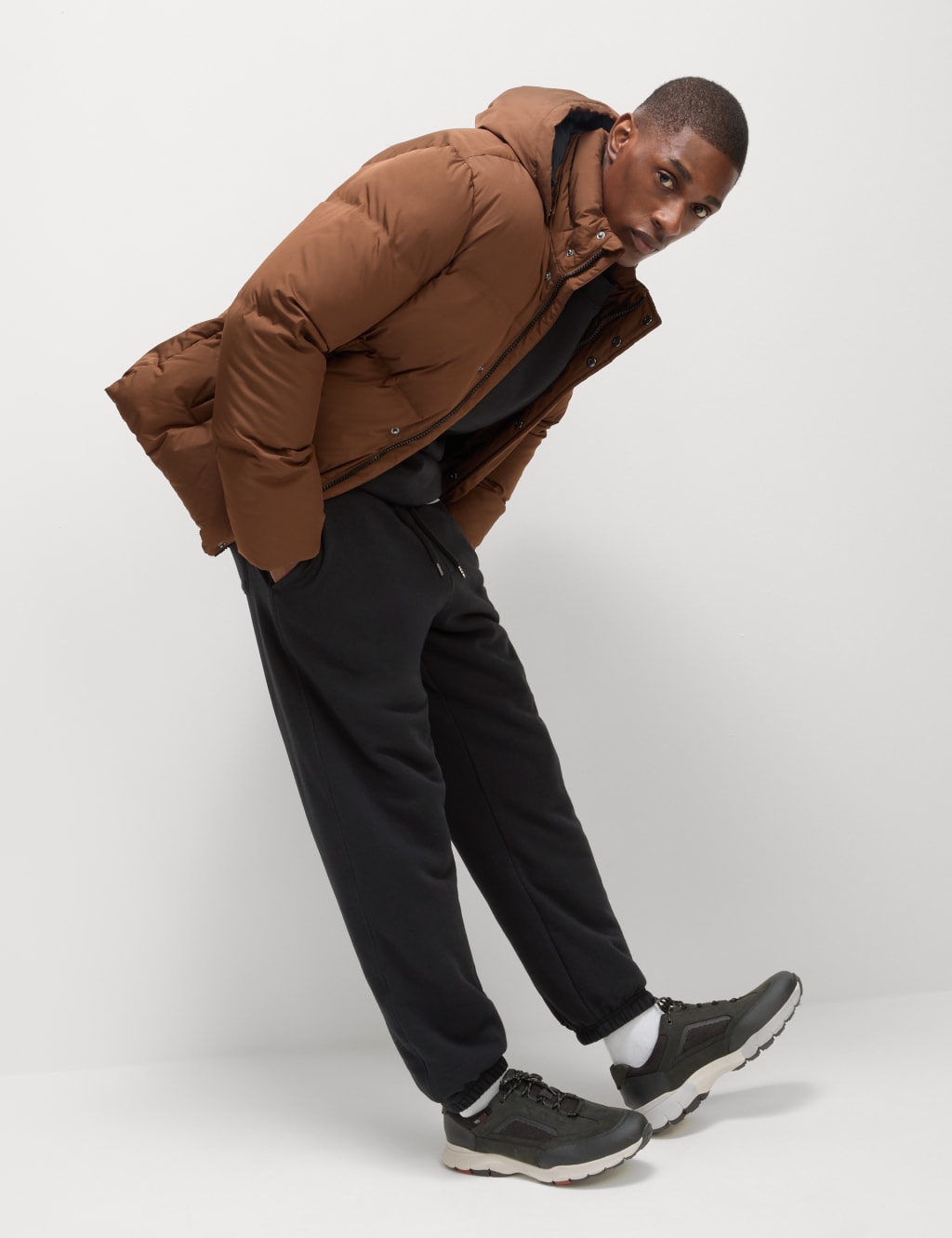 Pure Cotton Fleece Lined Joggers 3 of 5