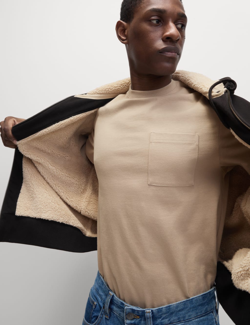 Hoodie lined jacket outlet