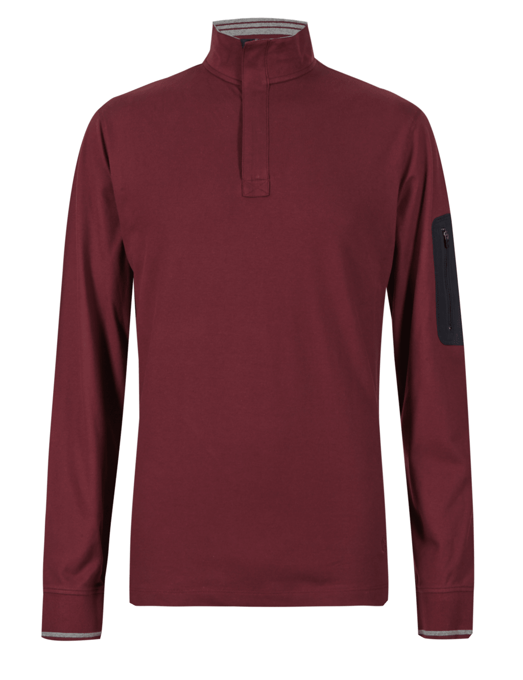 Tailored Fit Cotton Rich Rugby Top 2 of 4