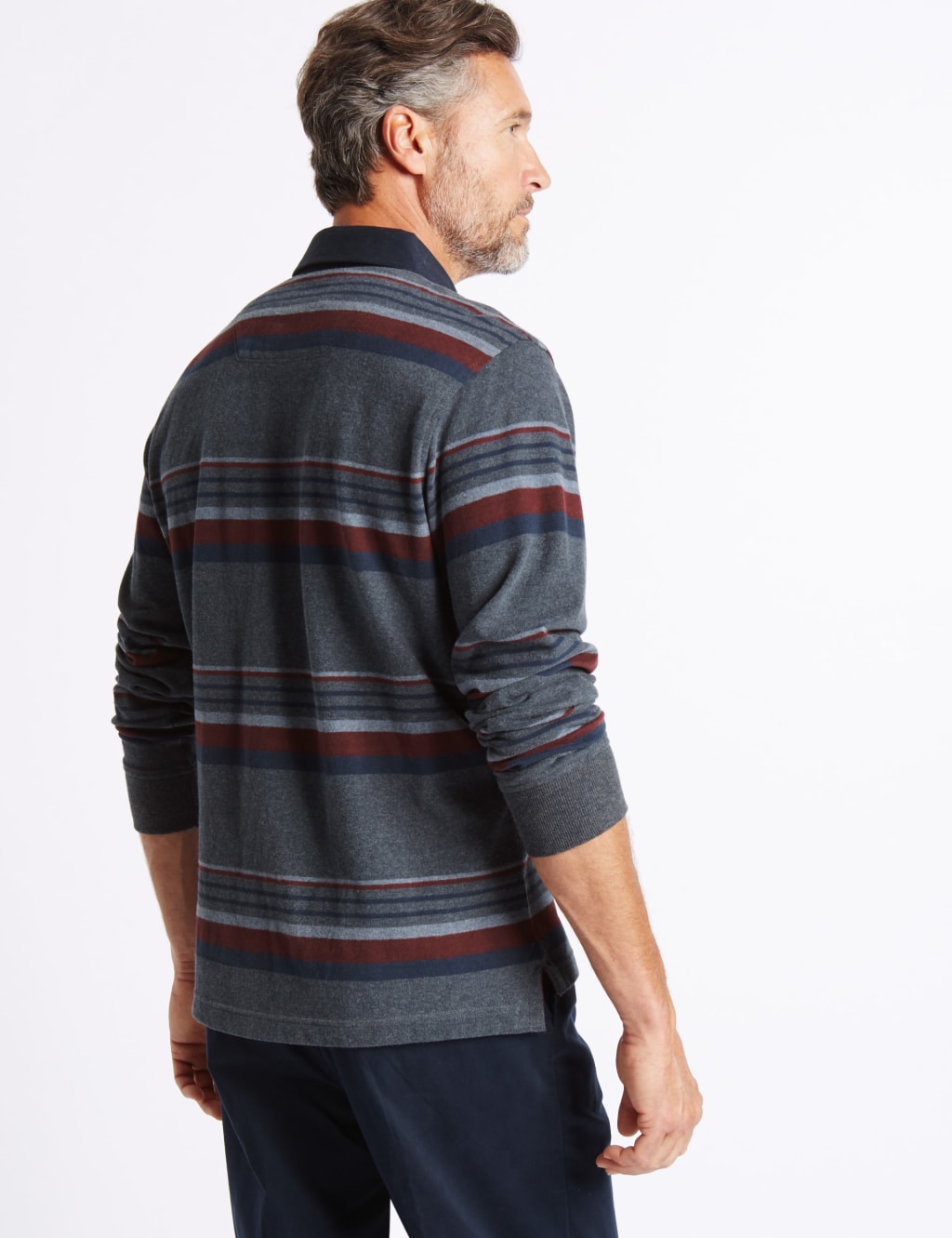 Pure Cotton Striped Rugby Top 3 of 3