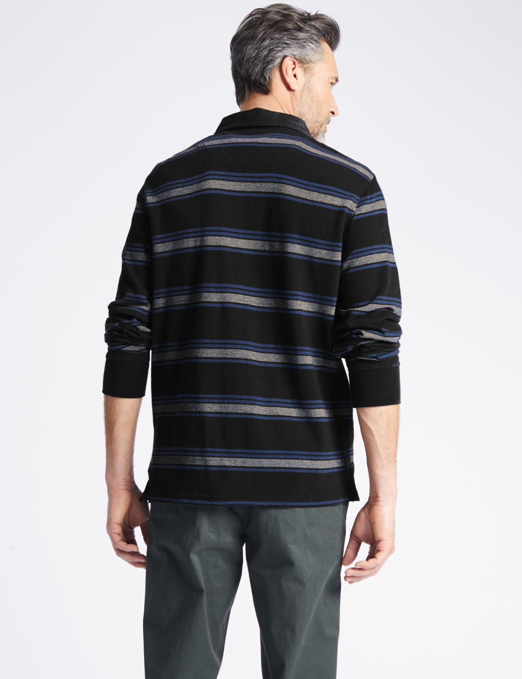 Pure Cotton Striped Rugby Top 4 of 4