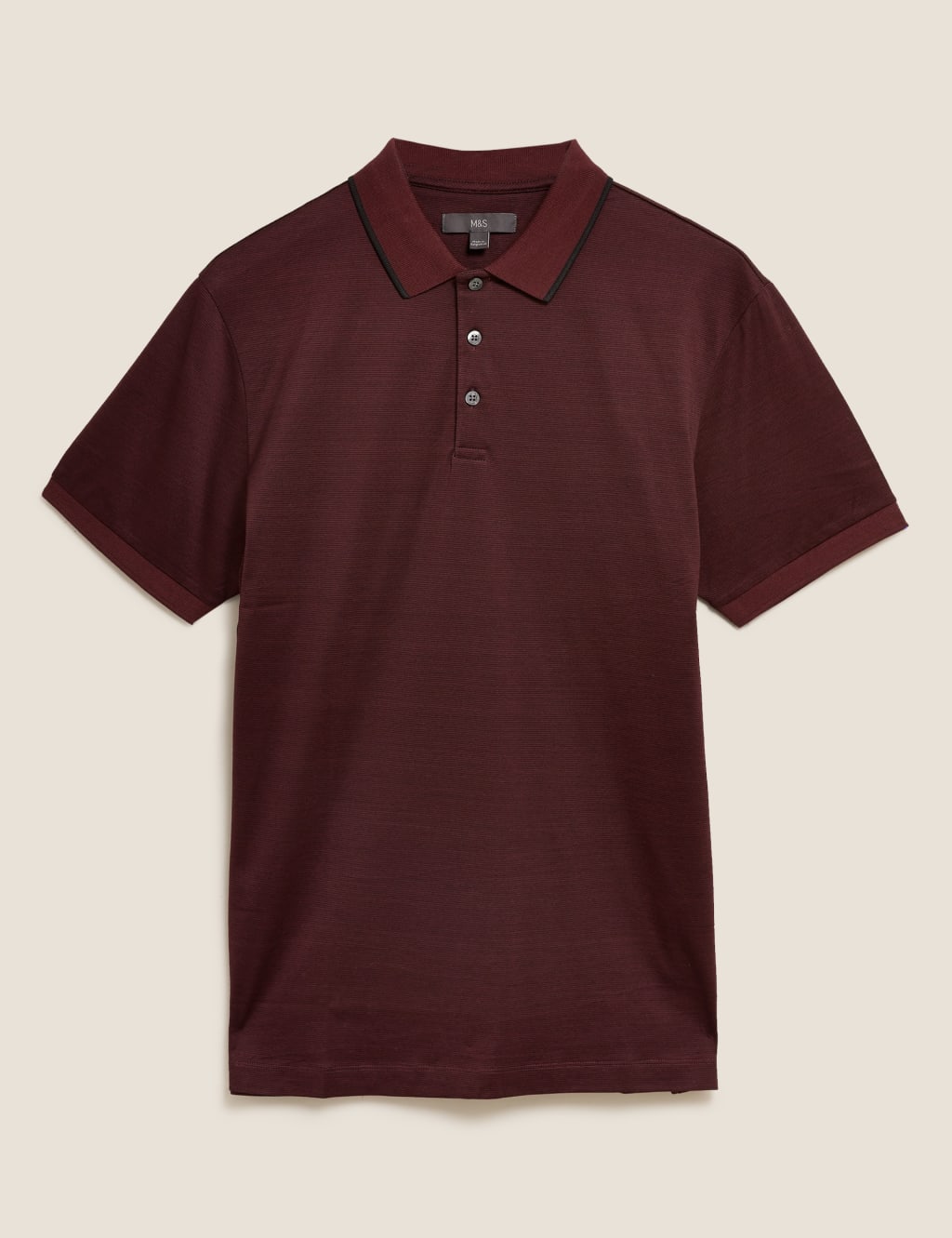 Premium Pure Cotton Striped Polo Shirt 2 of 4