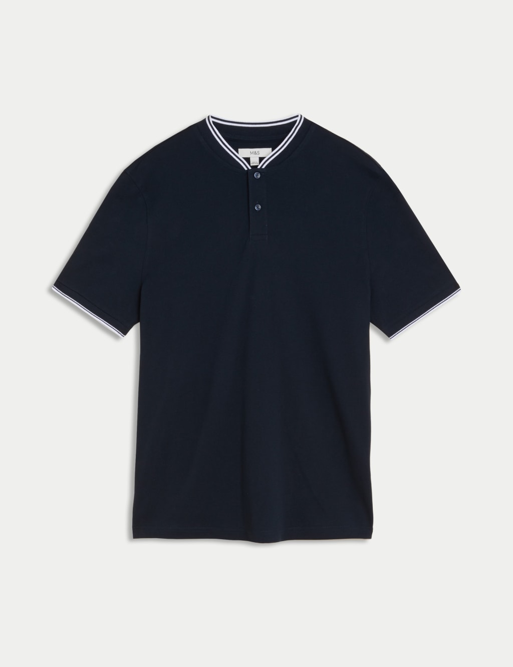 Pure Cotton Baseball Collar Polo 2 of 5