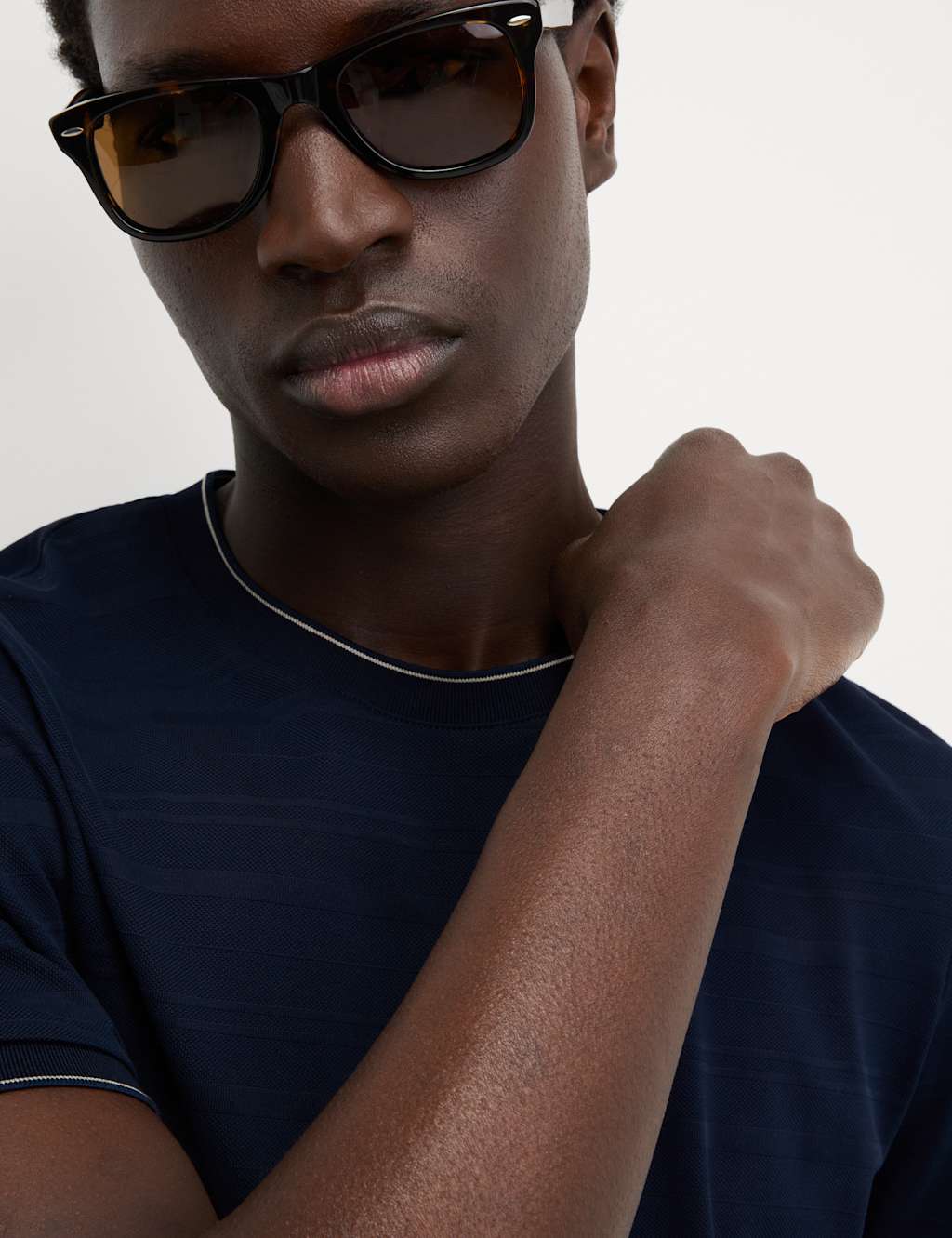 Pure Cotton Textured T-Shirt 4 of 5