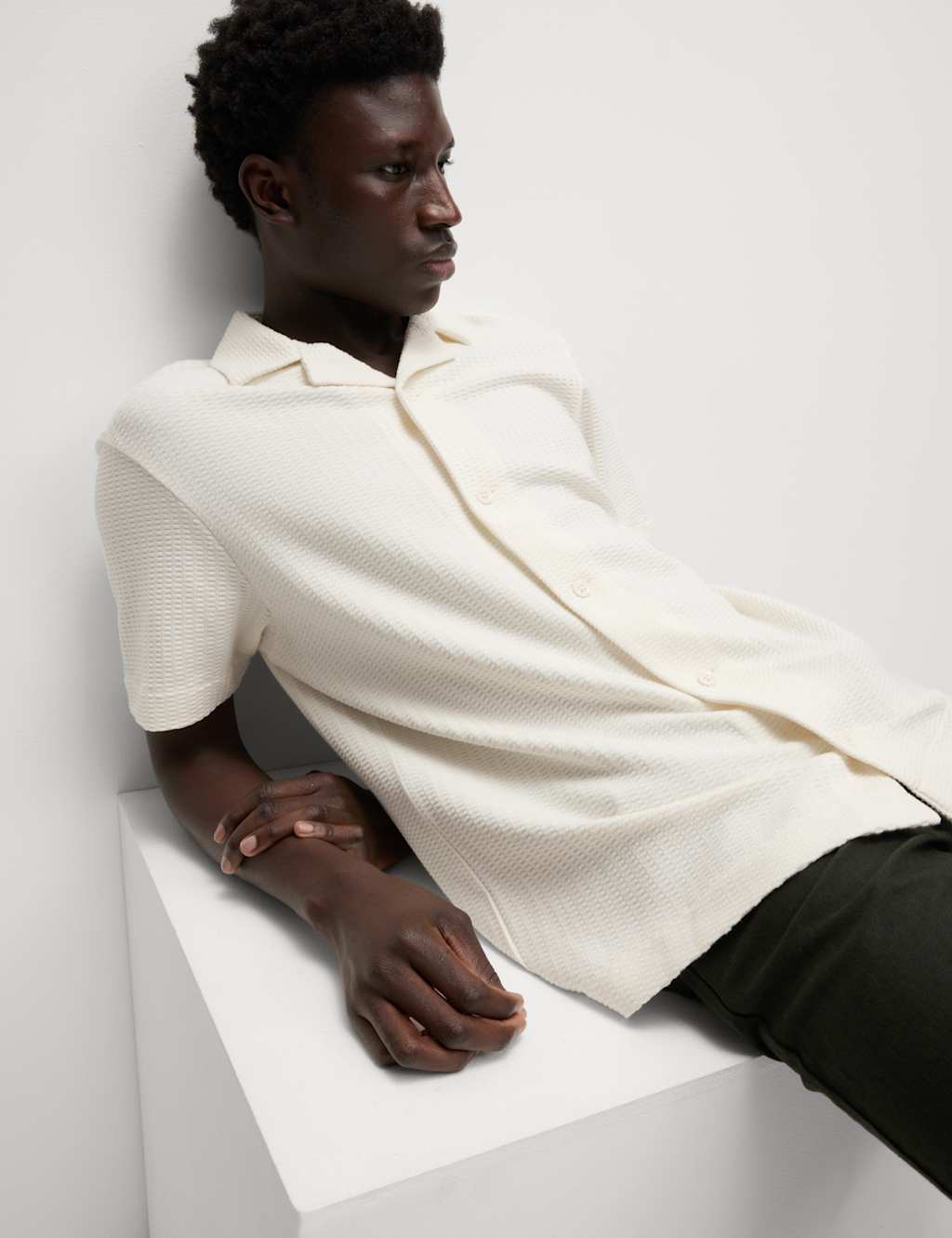 Cotton Rich Seersucker Polo Shirt 3 of 6