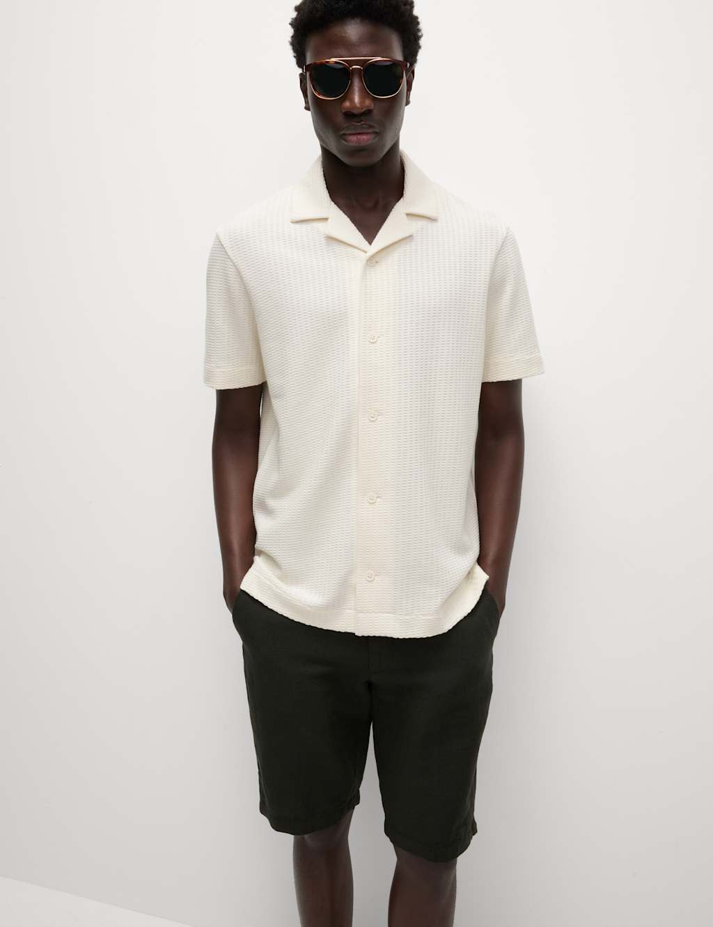 Cotton Rich Seersucker Polo Shirt 4 of 6