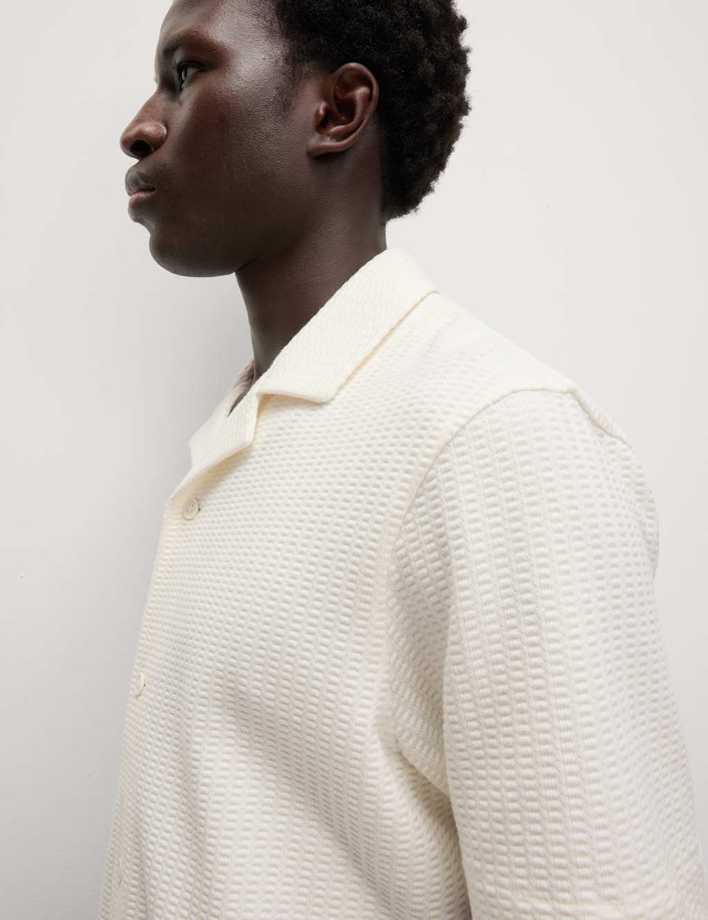 Cotton Rich Seersucker Polo Shirt 5 of 6