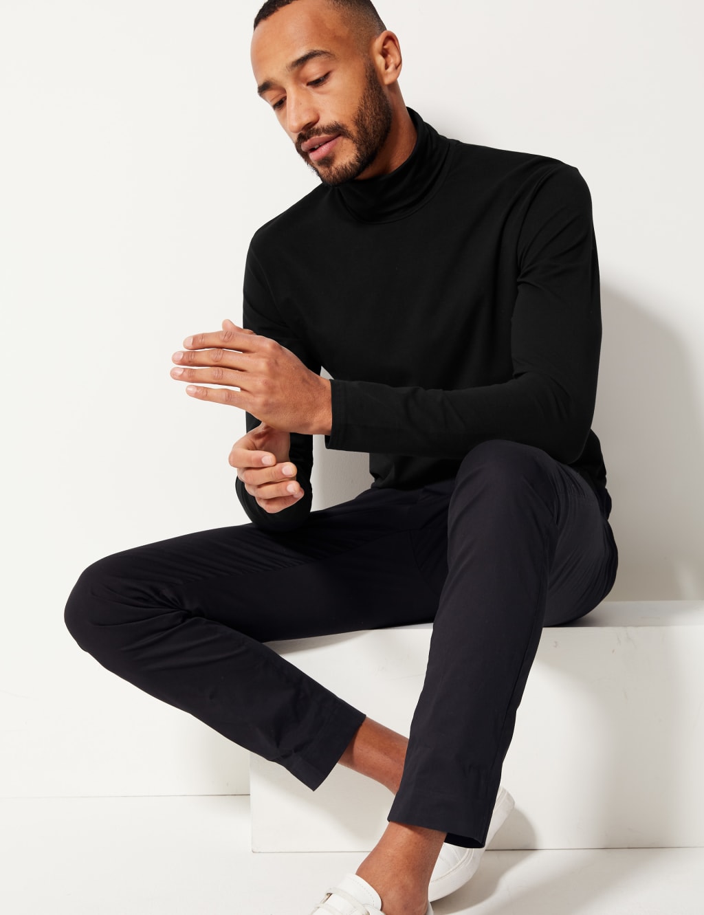 Marks and spencer roll neck top store