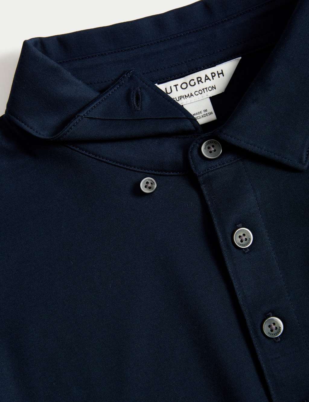 Pure Supima® Cotton Long Sleeve Polo Shirt 7 of 7