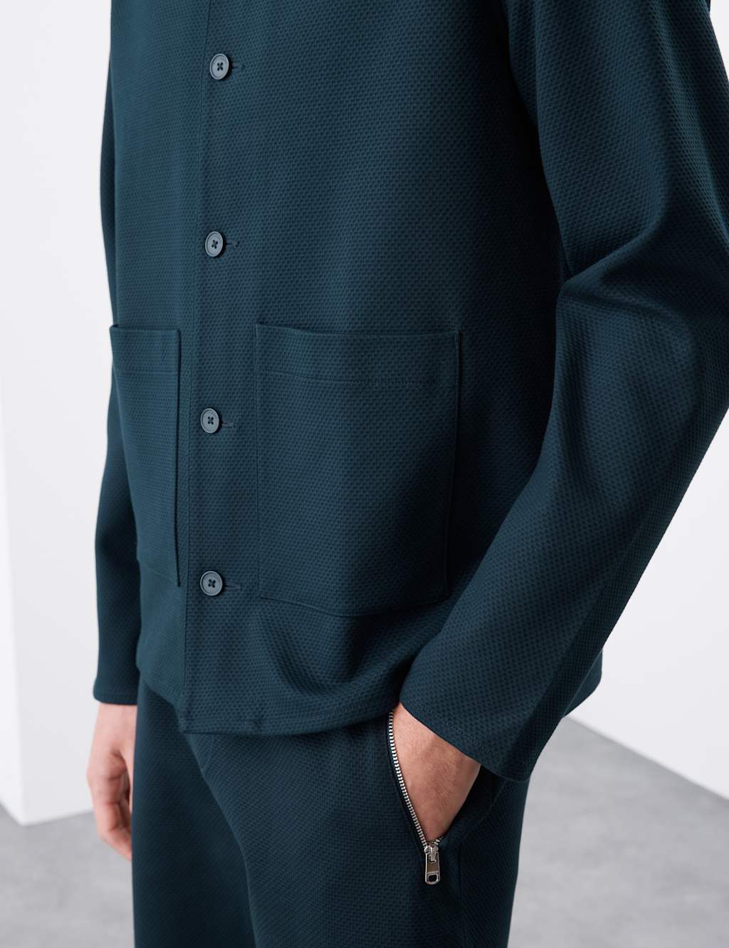 Pure Cotton Waffle Overshirt 5 of 8