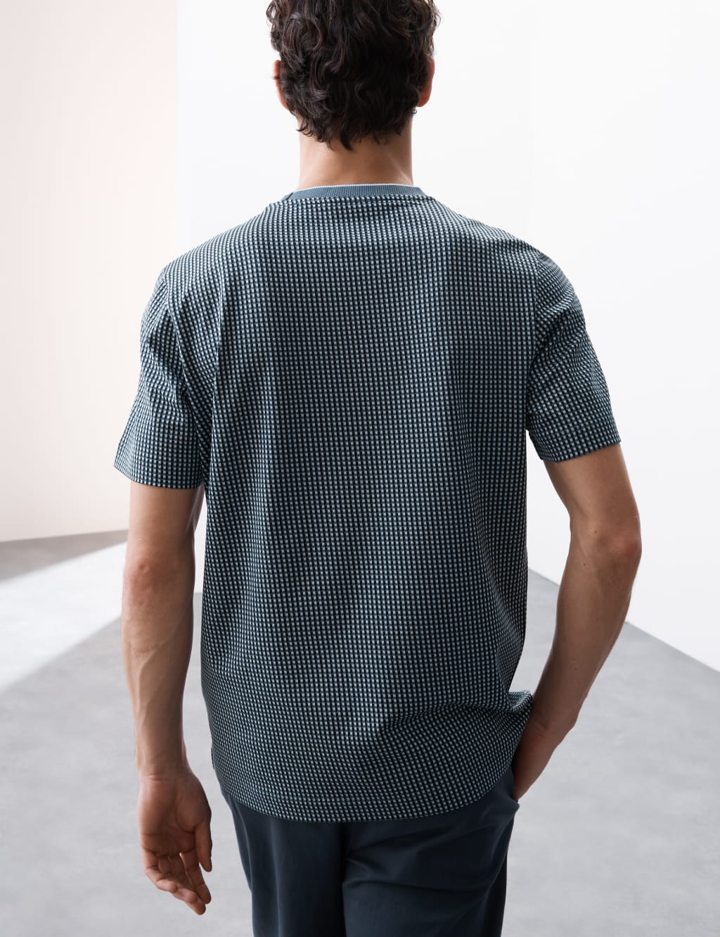 Pure Cotton Jacquard T-Shirt 4 of 6