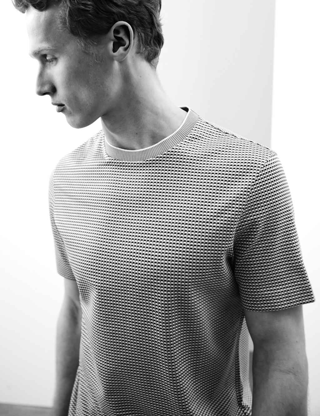 Pure Cotton Jacquard T-Shirt 4 of 6