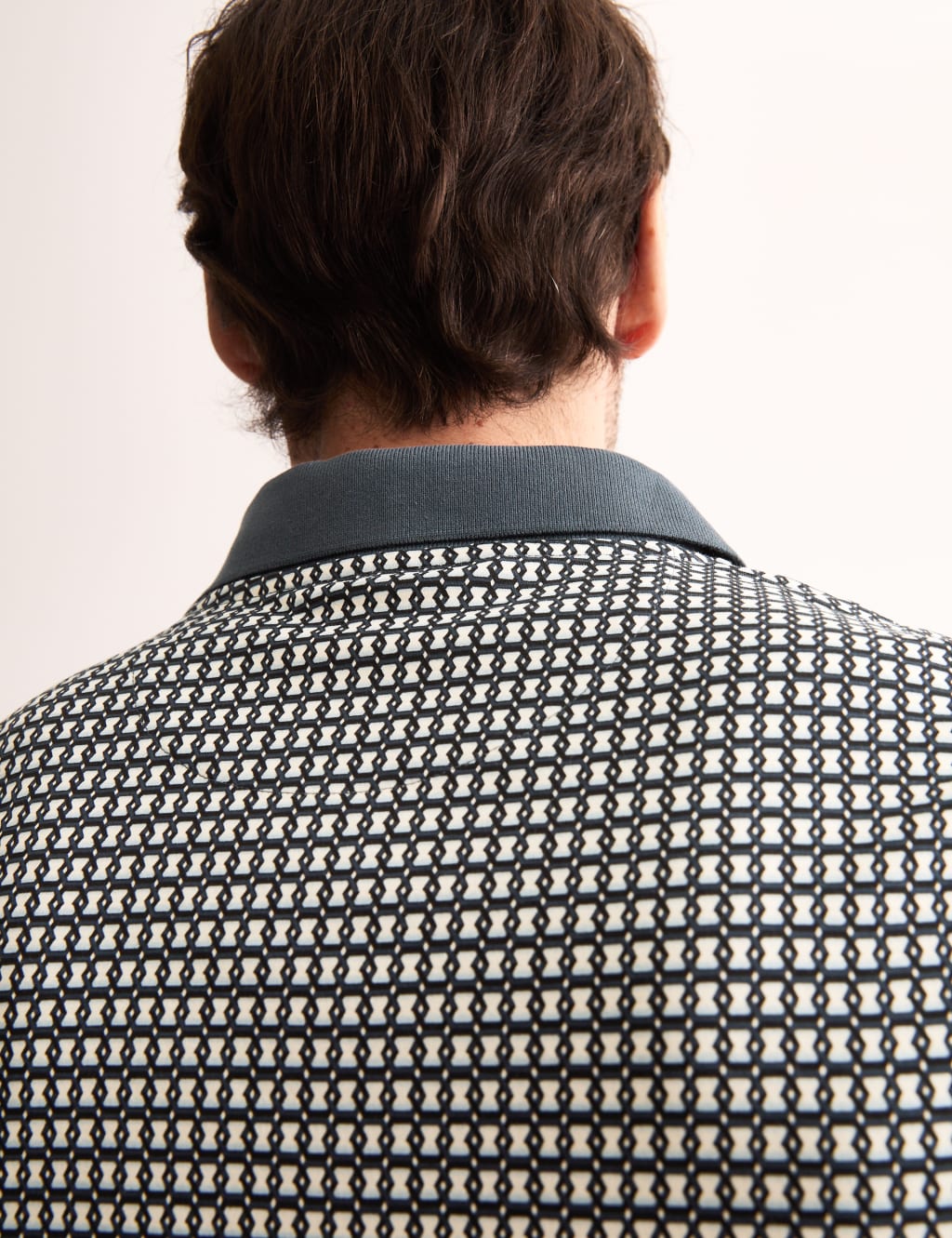 Pure Cotton Chain Print Polo Shirt 3 of 7