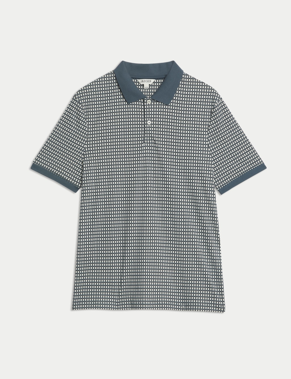 Pure Cotton Chain Print Polo Shirt 2 of 7