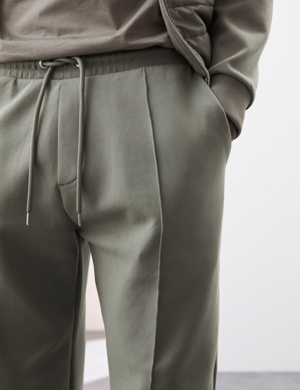 Cotton Rich Pintuck Straight Leg Joggers 5 of 6
