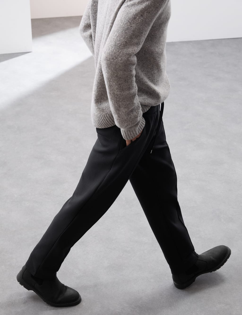 Cotton Rich Pintuck Straight Leg Joggers 4 of 8