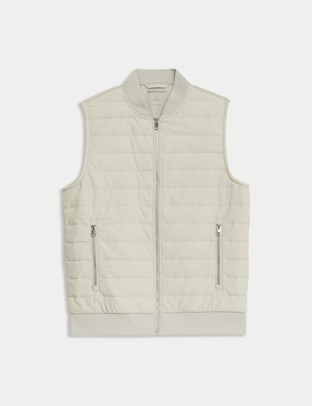 Cotton Rich Zip Up Quilted Gilet with Stormwear™ 2 of 6