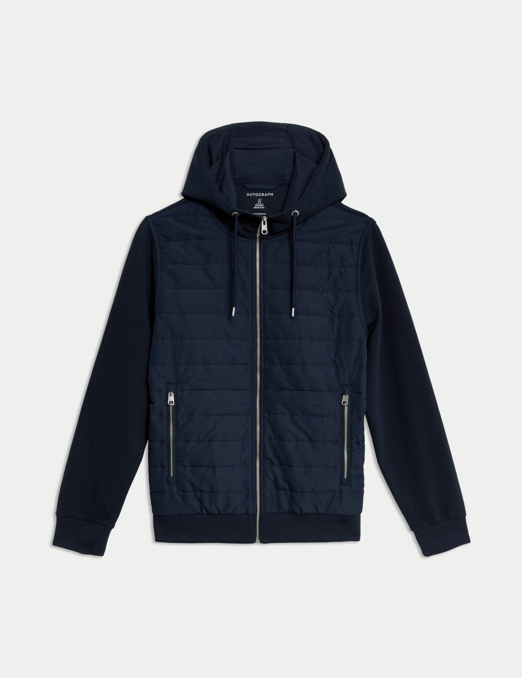 Cotton Rich Zip Up Hooded Jacket with Stormwear™ 2 of 6