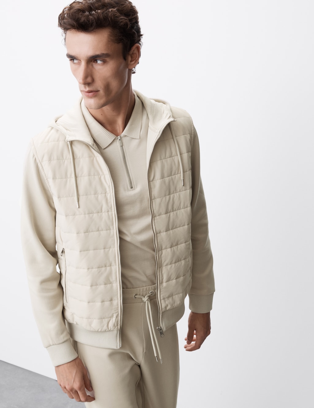 Cotton Rich Zip Up Hooded Jacket with Stormwear™