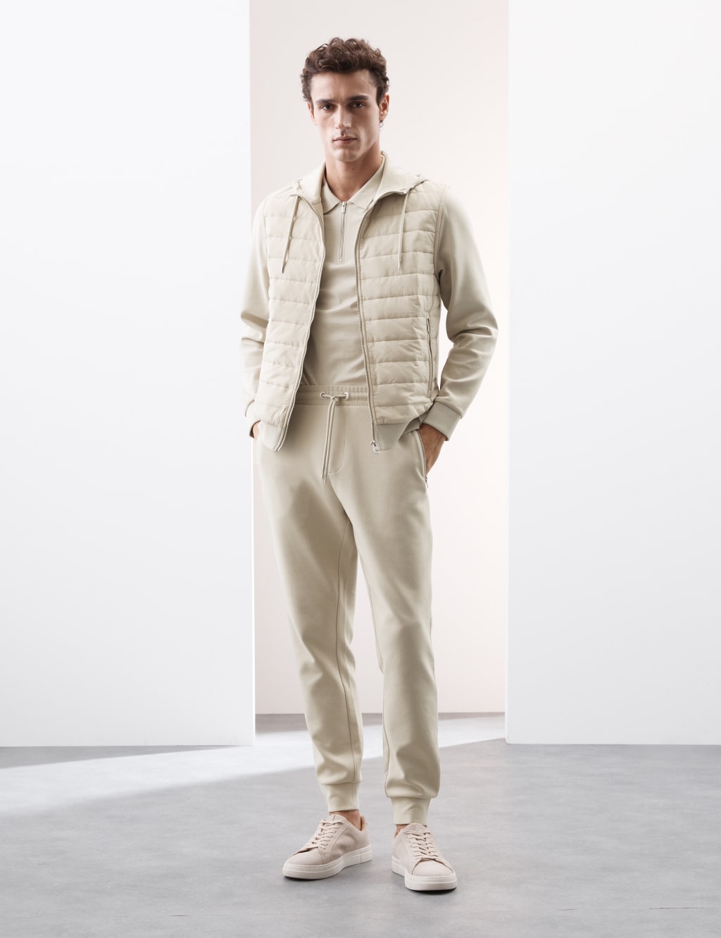 Cotton Rich Zip Up Hooded Jacket with Stormwear™