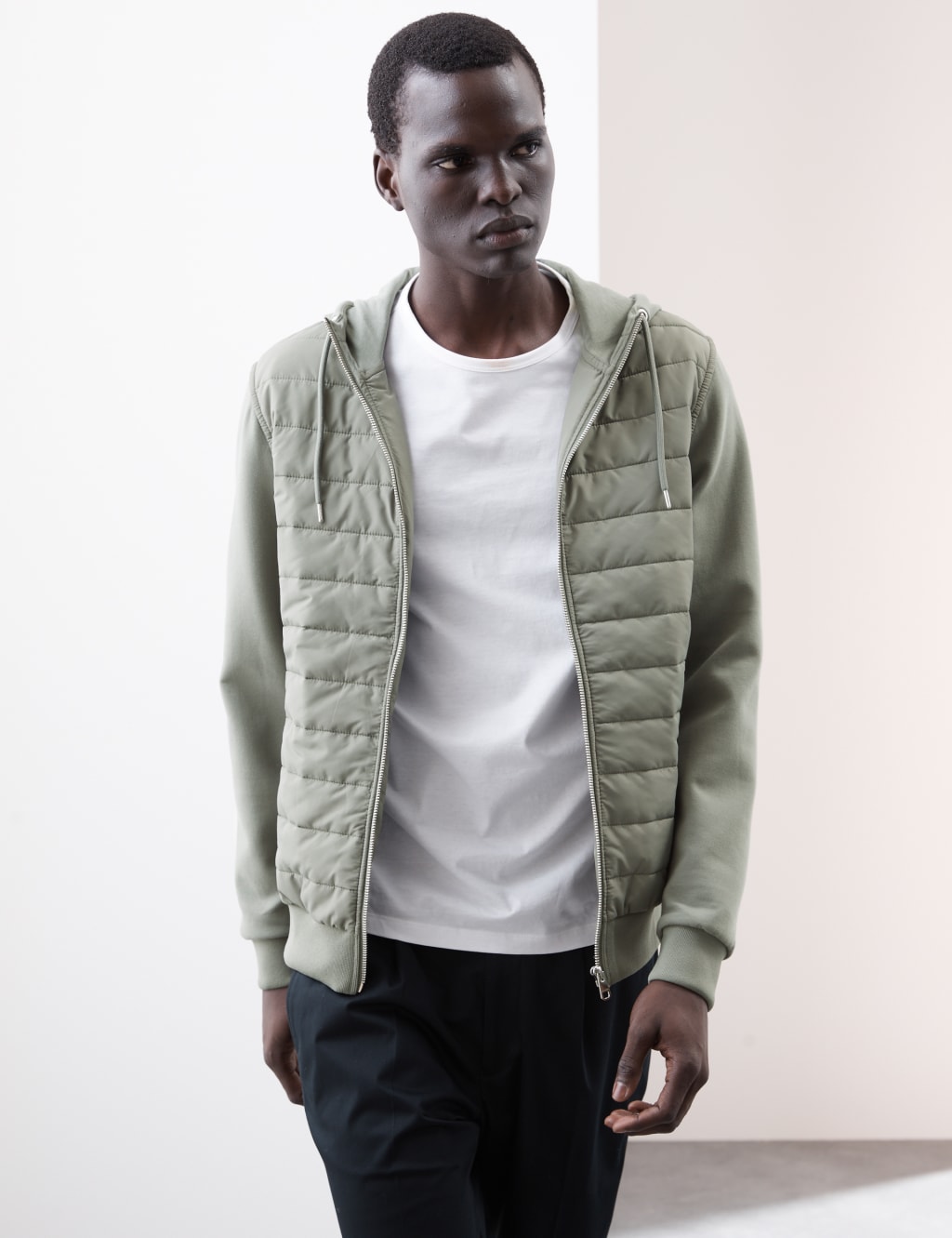 Cotton Rich Zip Up Hooded Jacket with Stormwear™ 4 of 7