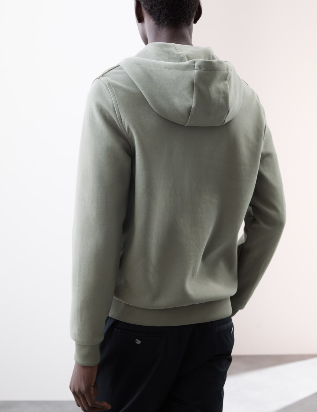 Cotton Rich Zip Up Hooded Jacket with Stormwear™ 6 of 7