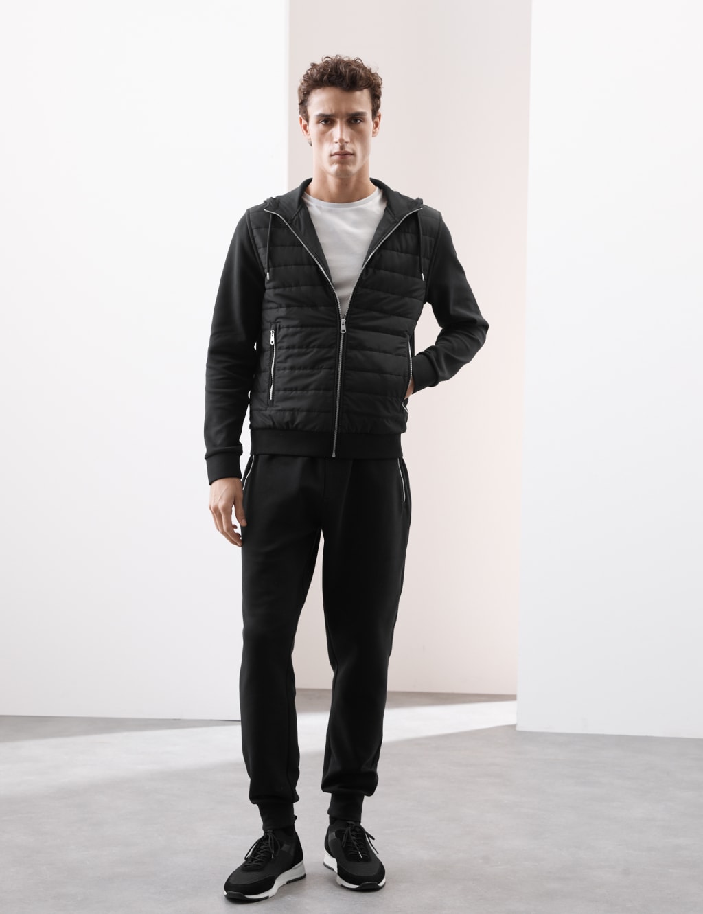 Cotton Rich Zip Up Hooded Jacket with Stormwear™ 3 of 7