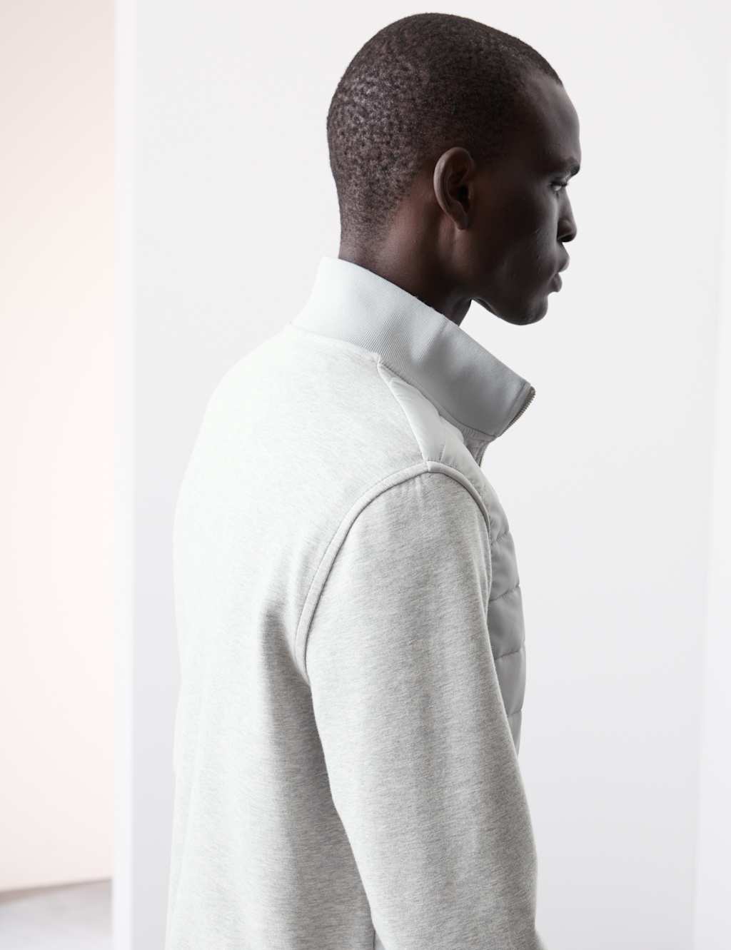 Cotton Rich Zip Up Quilted Jacket 7 of 8