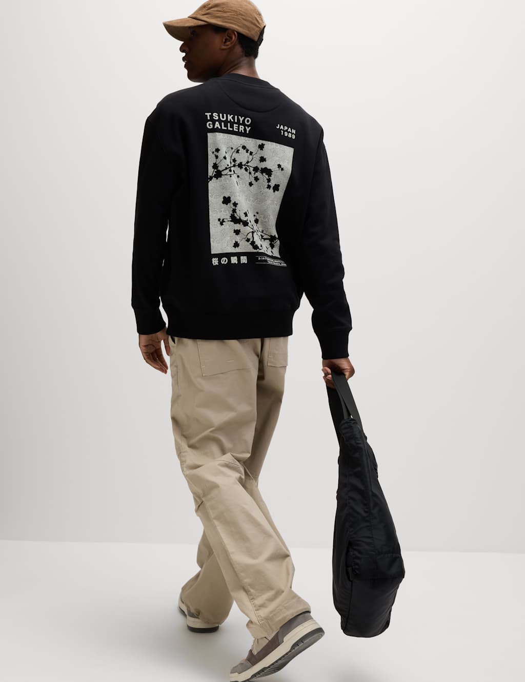Oversized Cotton Rich Japanese Graphic Sweatshirt 5 of 7