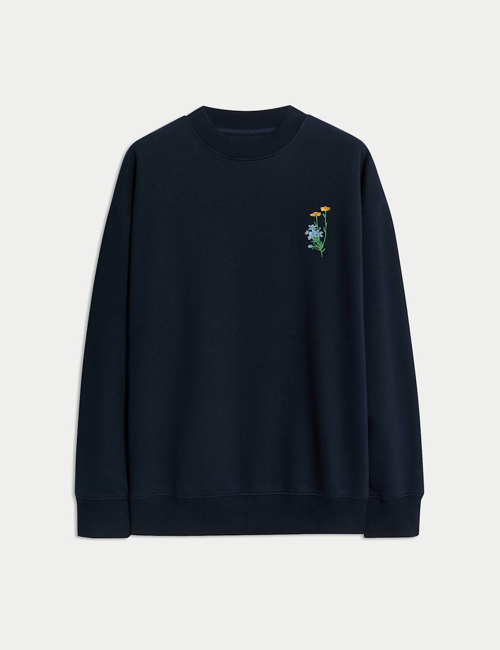 Pure Cotton Embroidered Sweatshirt 2 of 6
