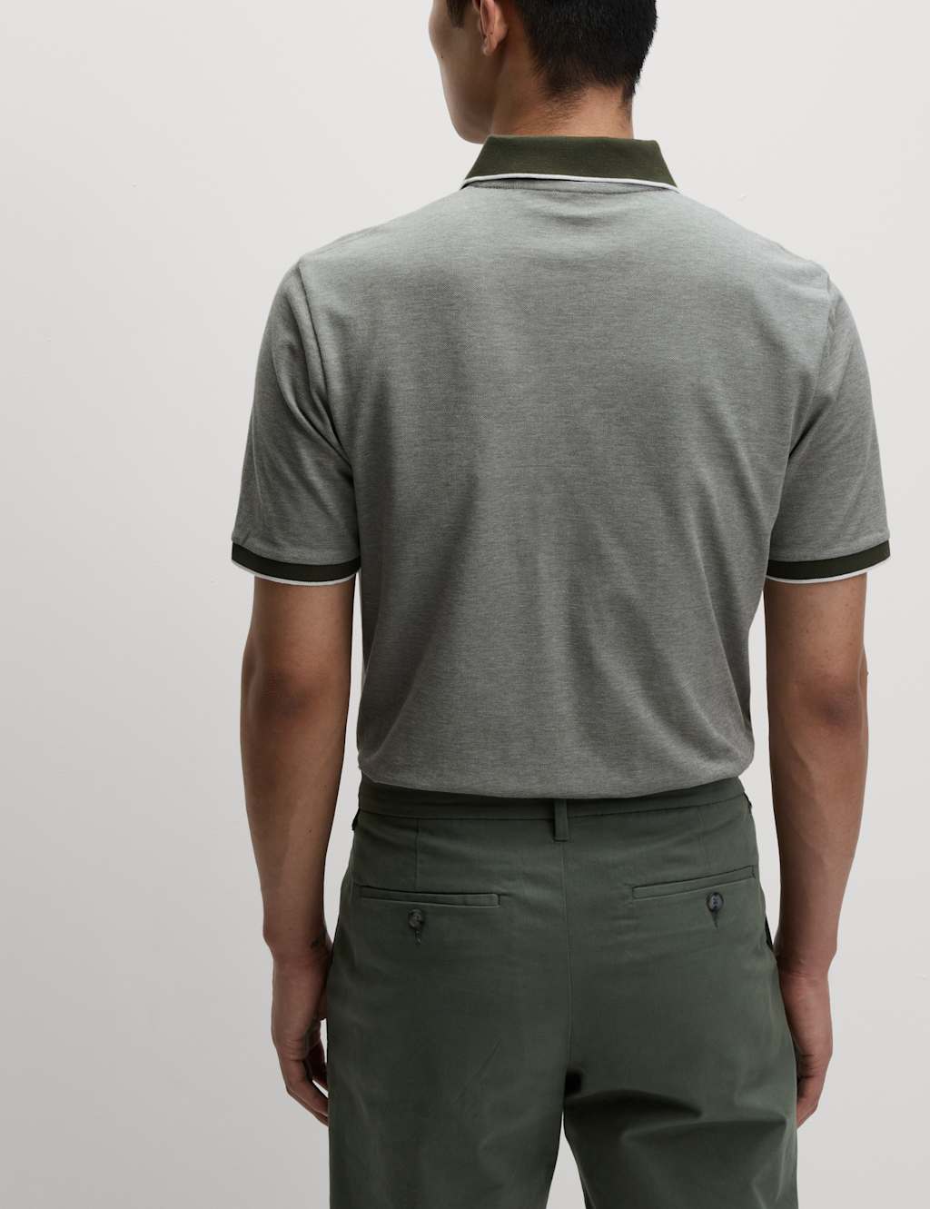 2pk Cotton Rich Tipped Polo Shirts 4 of 5