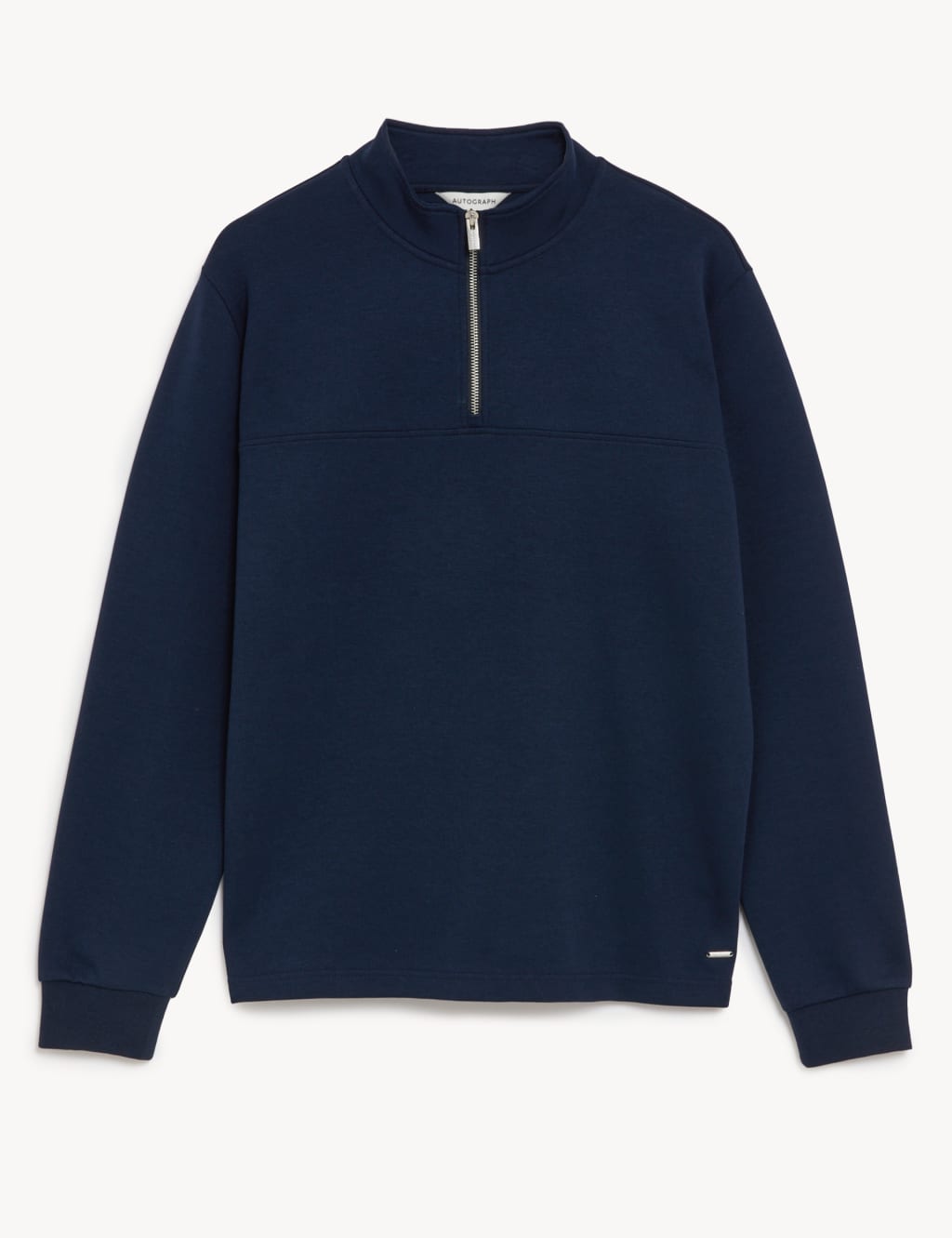 Cotton Blend Half Zip Sweatshirt 2 of 6