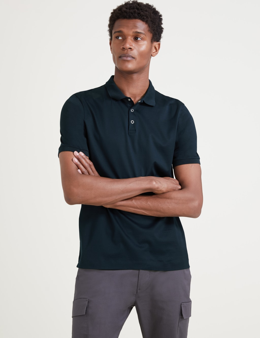 Premium cotton polo clearance