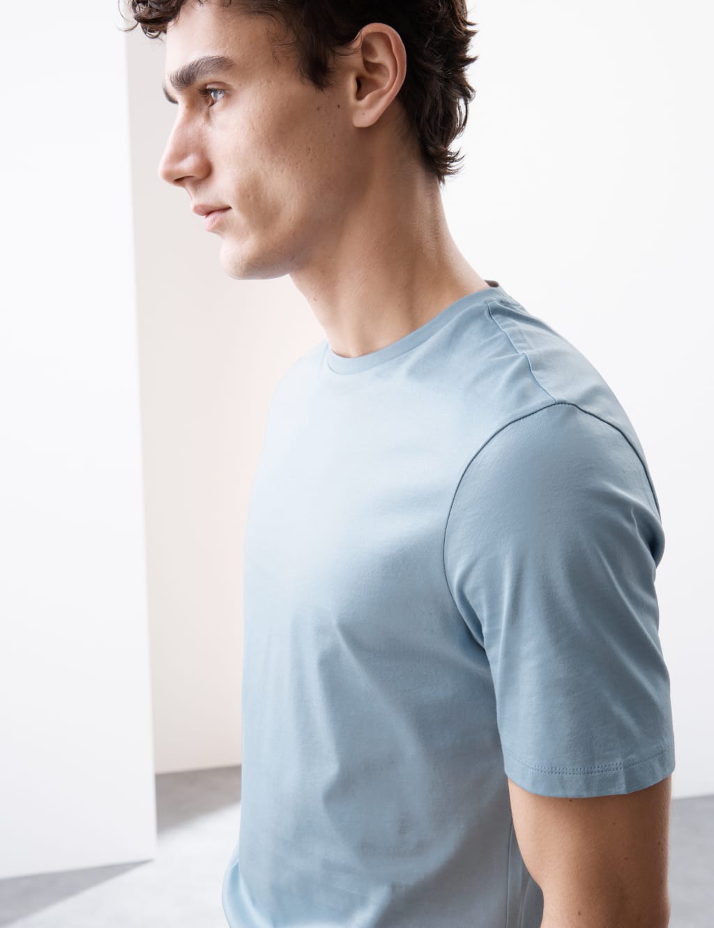 Pure Supima® Cotton Crew Neck T-shirt 3 of 7