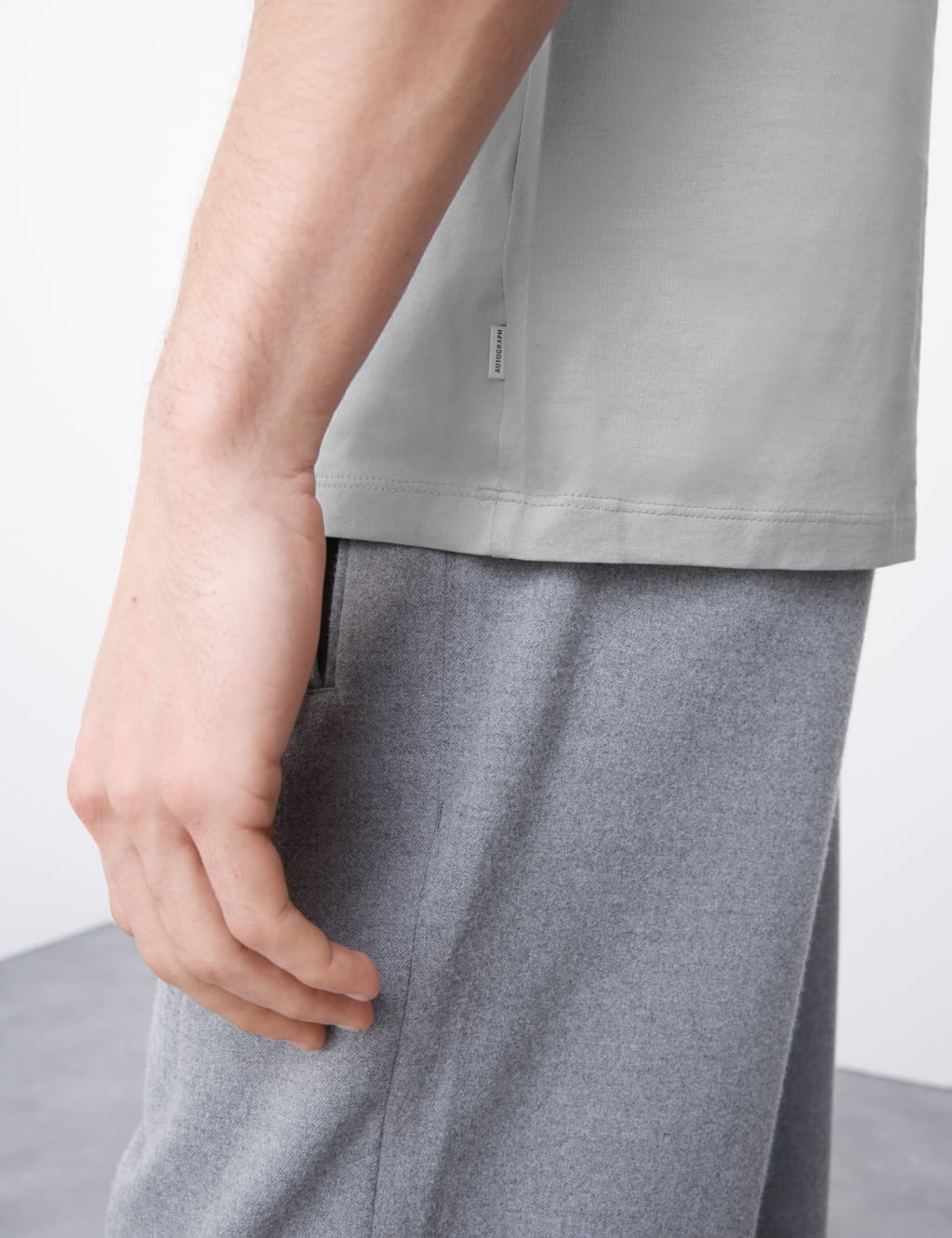 Pure Supima® Cotton Crew Neck T-shirt 4 of 5
