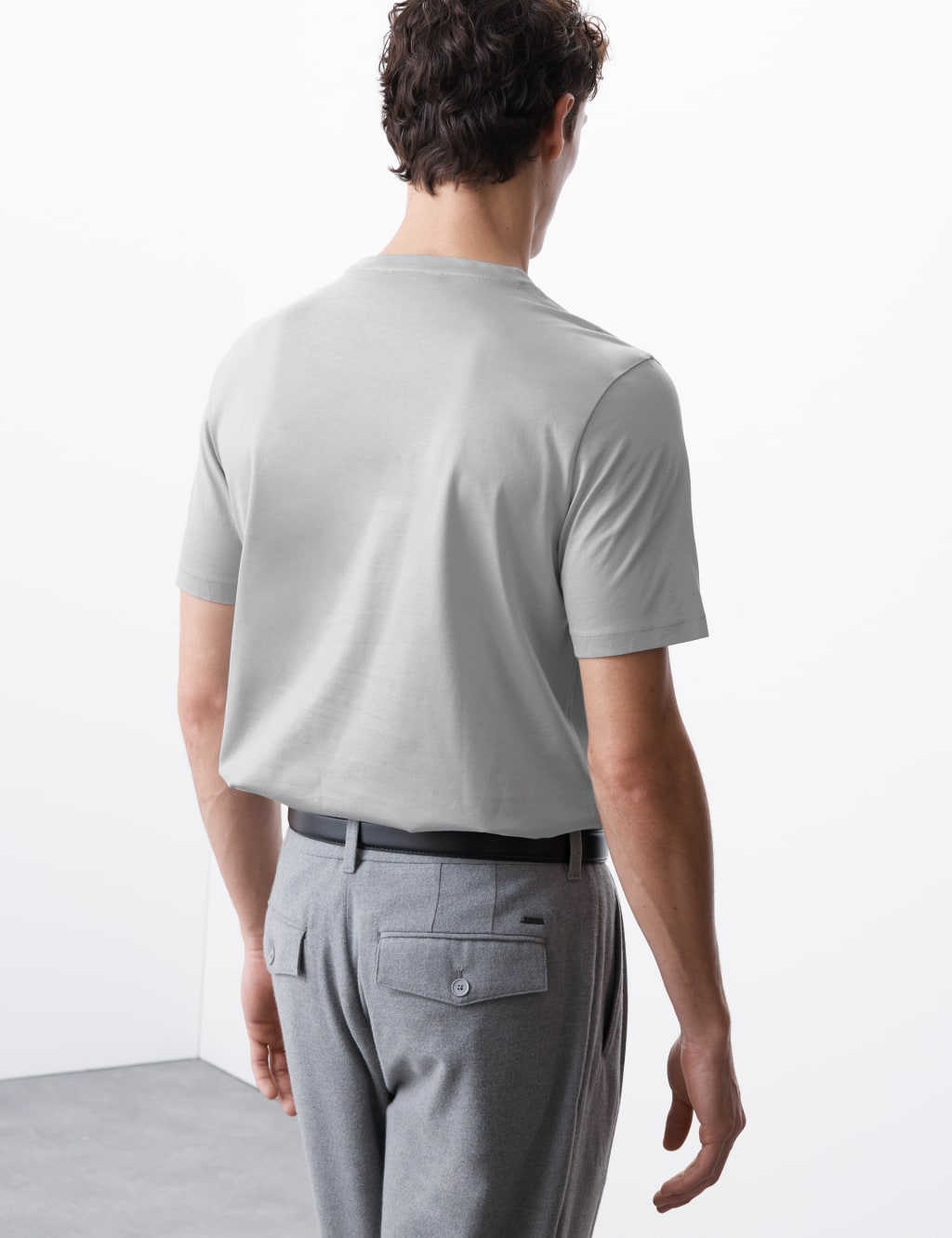 Pure Supima® Cotton Crew Neck T-shirt 5 of 5