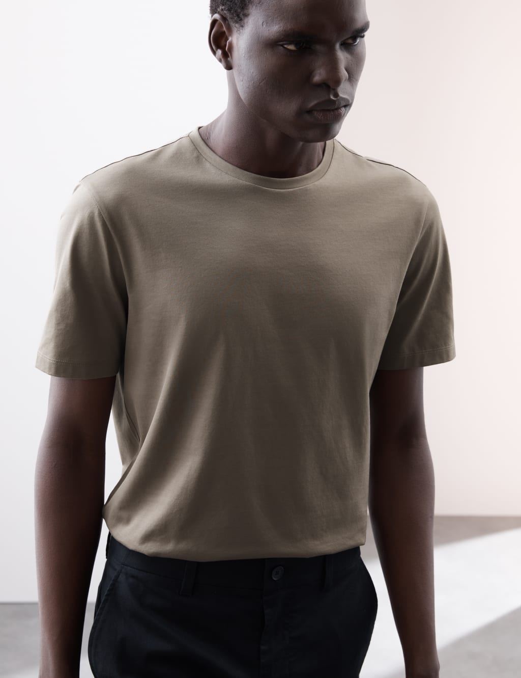 Pure Supima® Cotton Crew Neck T-shirt 1 of 4